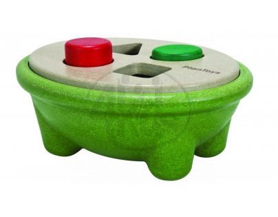 PlanToys 5605 - EKO - prostrkávací miska na rozlišování geom. tvarů