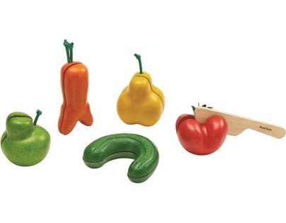 Plan Toys Krájení Křivé ovoce a zelenina