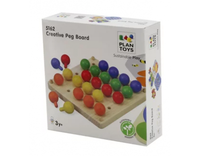 Plan Toys Kreativní kolíčková tabule