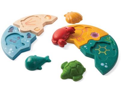 PlanToys Puzzle Mořský život 8 dílků