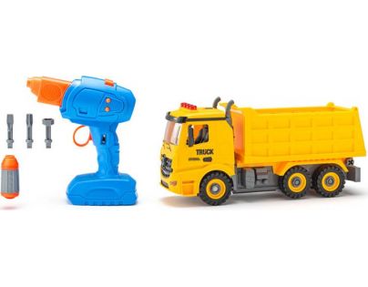 Plastica Auto Sklápěčka na dálkové ovládání stavebnice 26 cm