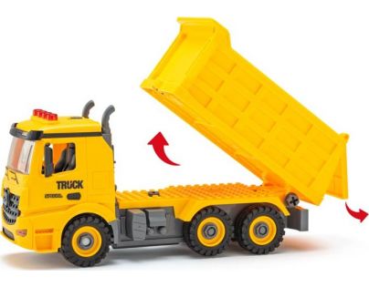 Plastica Auto Sklápěčka na dálkové ovládání stavebnice 26 cm