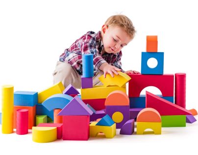 Plastica Pěnové kostky velké v PVC tašce 52 dílků