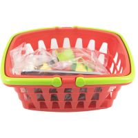 Plastový nákupní košík plast se sadou nádobí a vařičem 3