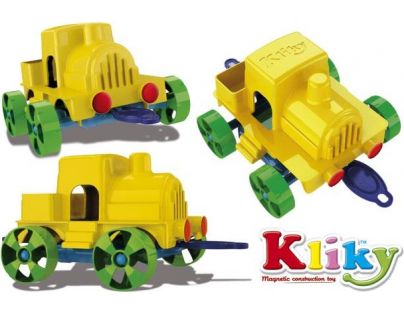 Plastwood Kliky lokomotiva modrá