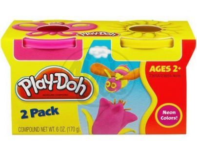 Hasbro 23655 - Play-Doh 2 kelímky - žlutá, růžová
