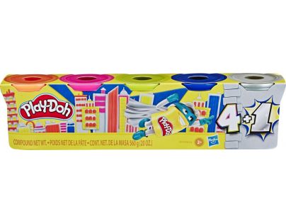 Play-Doh balení 5 ks Stříbrná