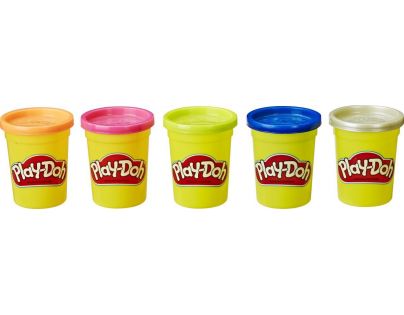 Play-Doh balení 5 ks Stříbrná