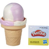 Play-Doh Modelína jako kornout s fialovožlutou zmrzlinou 3