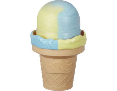 Play-Doh Modelína jako kornout s modrožlutou zmrzlinou
