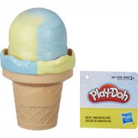 Play-Doh Modelína jako kornout s modrožlutou zmrzlinou 3