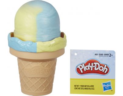 Play-Doh Modelína jako kornout s modrožlutou zmrzlinou