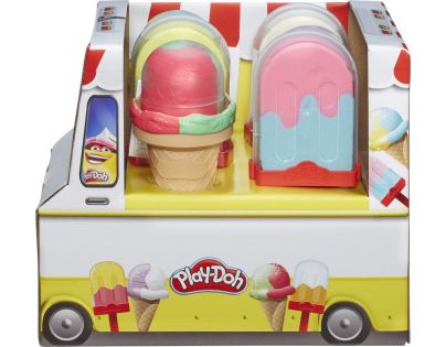 Play-Doh Modelína jako kornout s modrožlutou zmrzlinou