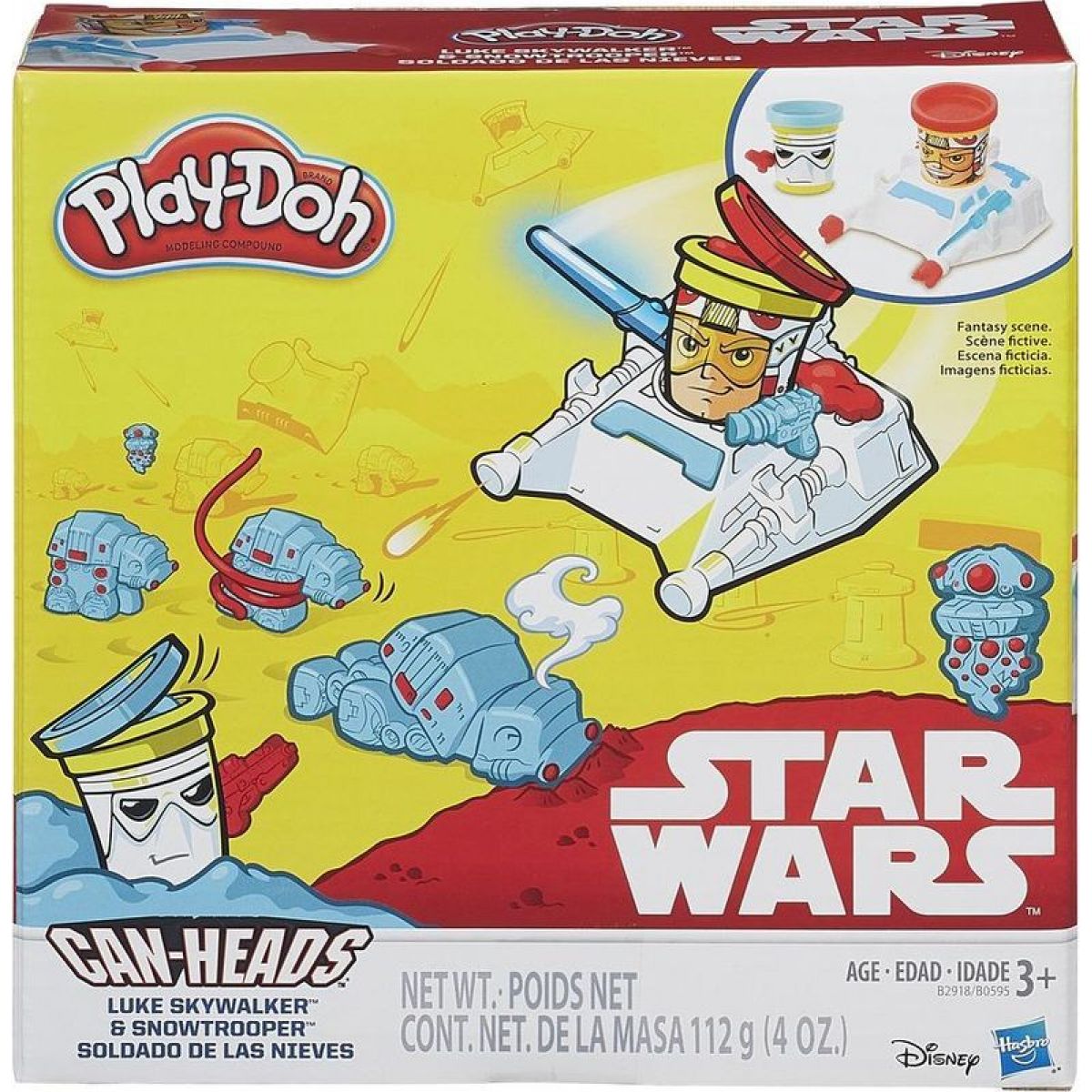 Play-Doh Star Wars Dvojbalení kelímků - Luke Skywalker a Snowtrooper