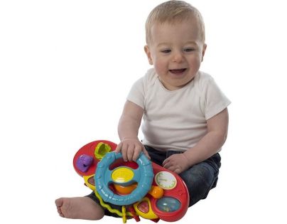 Playgro Baby auto se zvukem modrý volant