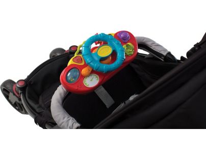 Playgro Baby auto se zvukem modrý volant