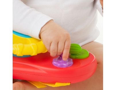 Playgro Baby auto se zvukem žlutý volant