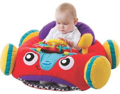 Playgro Baby auto se zvukem žlutý volant