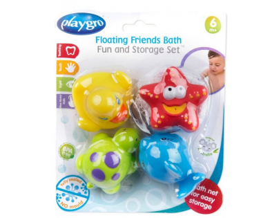 Playgro Vodní zvířátka se síťkou 4ks