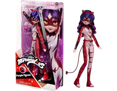 Playmates Miraculous Beruška a černý kocour Fialová tygřice panenka