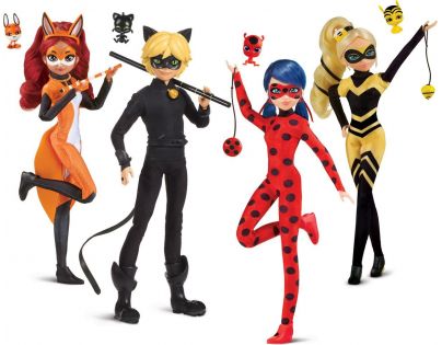 Playmates Miraculous Beruška a černý kocour Panenka Rena Rouge