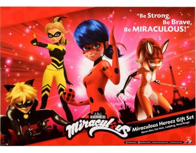 Playmates Miraculous Beruška a černý kocour sada čtyř panenek