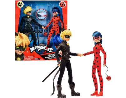 Playmates Miraculous Beruška a černý kocour sada panenek