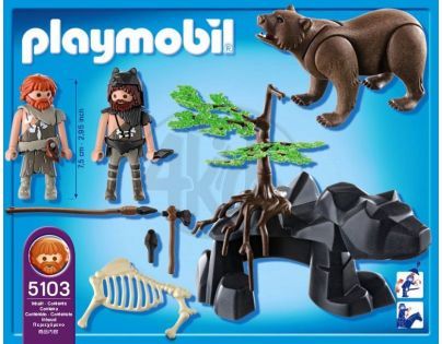 Playmobil  5103 - Medvěd s jeskynním mužem
