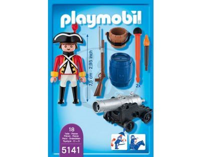 Playmobil 5141 - Důstojník vojenské gardy s kanónem