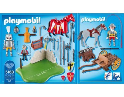 Playmobil 5168 - Výroční Compact Set Souboj rytířů a vůz s kanónem