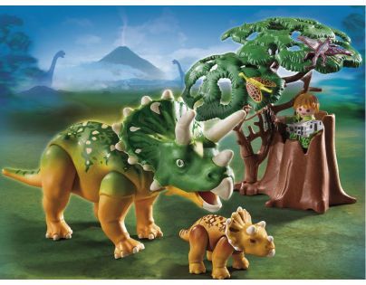 Playmobil 5234 Badatel a Triceratops s mládětem