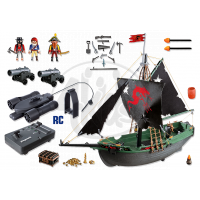 Playmobil 5238 Pirátská loď s motorem na RC ovládání 3