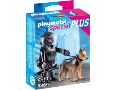 Playmobil 5369 Policejní těžkooděnec se psem