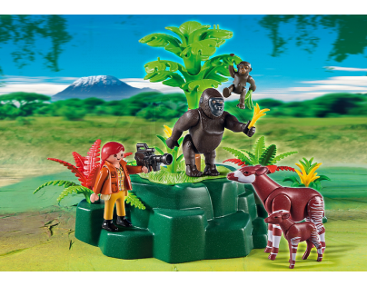 Playmobil 5415 - Gorily a Okapi s kameramanem
