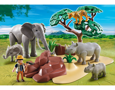Playmobil 5417 Africká savana se zvířaty