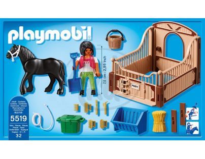 Playmobil 5519 Fríský kůň se stáním