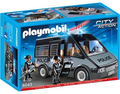 Playmobil 6043 Policejní zásahový vůz s majákem a houkačkou