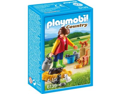 Playmobil 6139 Dívka s kočičí rodinou
