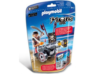 Playmobil 6165 Pirát s interaktivním černým kanónem