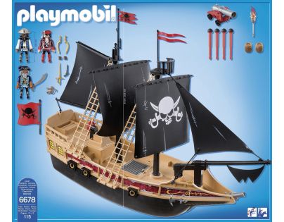 Playmobil 6678 Pirátská bitevní loď