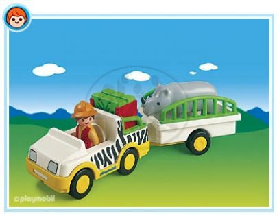 Playmobil 6743 - Safari auto s nosorožcem