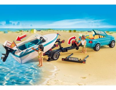 Playmobil 6864 Pickup surfaře s motorovým člunem