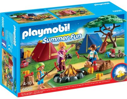 Playmobil 6888 Stanový tábor s LED táborákem