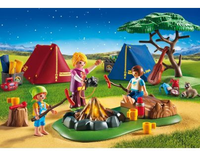 Playmobil 6888 Stanový tábor s LED táborákem