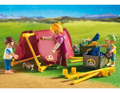 Playmobil 6888 Stanový tábor s LED táborákem