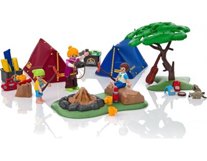 Playmobil 6888 Stanový tábor s LED táborákem