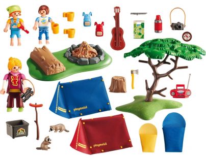 Playmobil 6888 Stanový tábor s LED táborákem