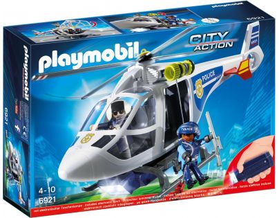 Playmobil 6921 Policejní helikoptéra s LED světlometem