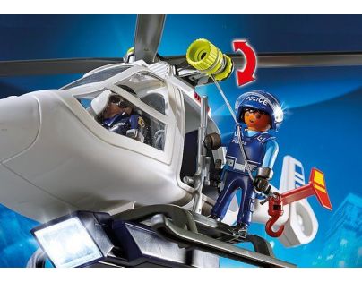 Playmobil 6921 Policejní helikoptéra s LED světlometem