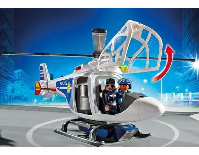Playmobil 6921 Policejní helikoptéra s LED světlometem